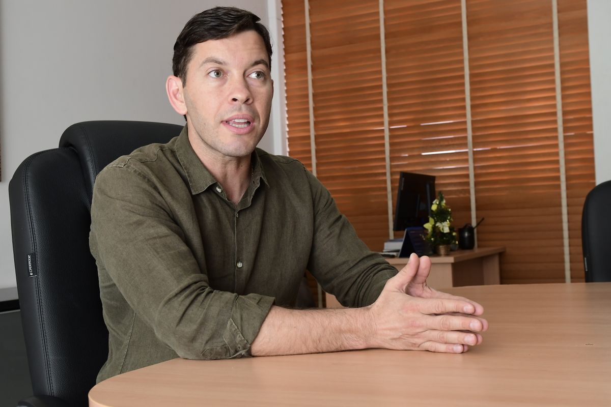 Arnaldinho Borgo (Podemos) concede entrevista após vitória nas eleições de 2024 por Fernando Madeira