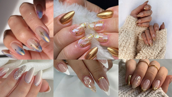 Arrase na virada com unhas metálicas, glitter e acabamentos brilhantes. Crédito: Divulgação