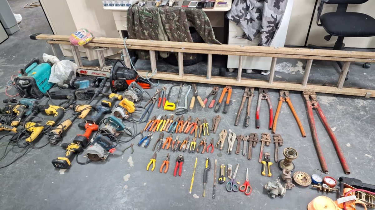 Operação Vastum IV apreende vários materiais relacionados a roubo de fios por Divulgação | Sesp