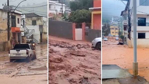 De acordo com a Defesa Civil, houve pontos de alagamento em vários locais da cidade nesta segunda-feira (23)