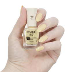 Esmalte Risqué Bio Amarelo Cremoso Gengibre 9ml