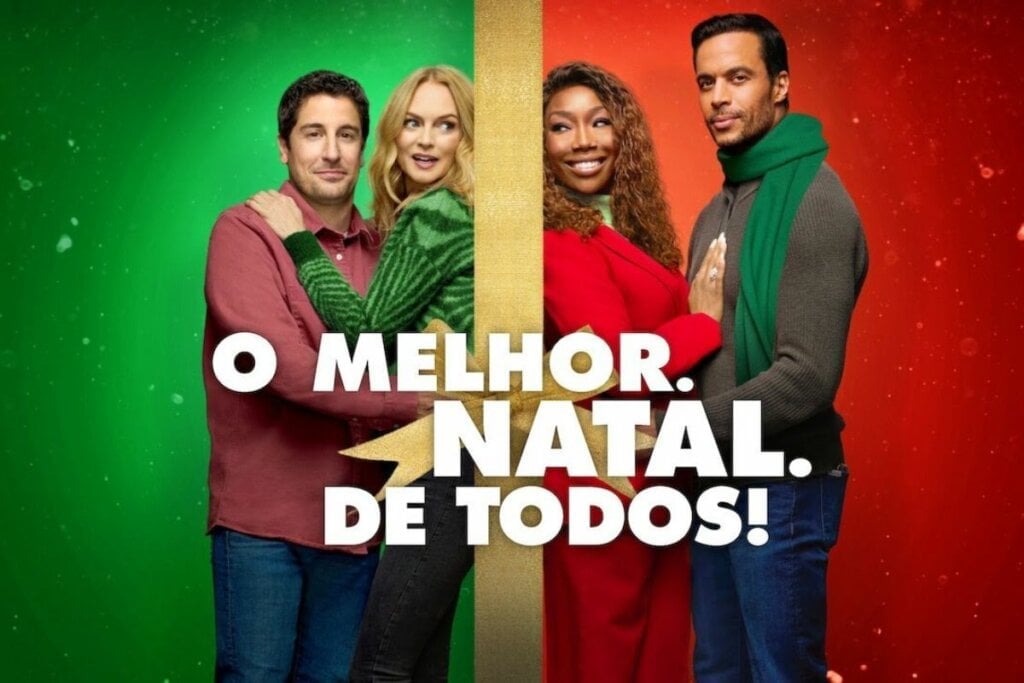 &#8216;O Melhor Natal de Todos&#8217; acompanha duas amigas que tentam provar que vivem uma vida perfeita (Imagem: Reprodução digital | Netflix)