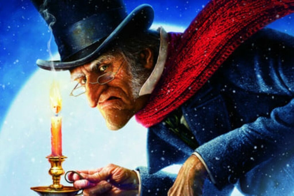 &#8216;Os Fantasmas de Scrooge&#8217; acompanha a história de um milionário mesquinho que odeia o Natal e só pensa em dinheiro (Imagem: Reprodução digital |  Imagemovers e Walt Disney Pictures) 