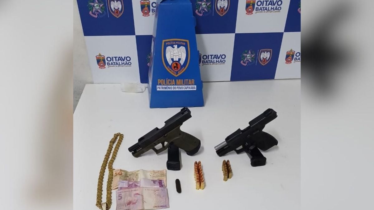 Polícia apreende pistolas e munições em Colatina 