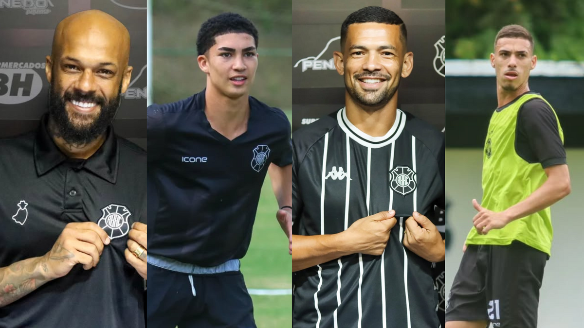 Bruno Silva, Breno Melo, Ricardinho e Wadson, do Rio Branco