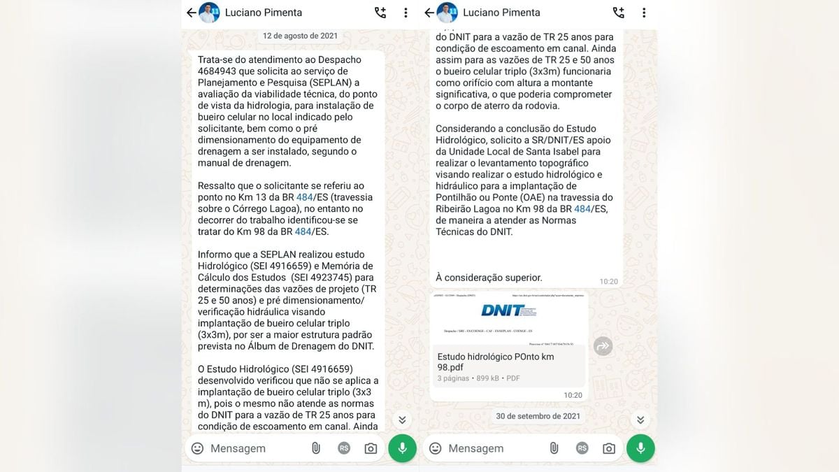Conversa de aliado com prefeito de Afonso Cláudio cita estudo hidrológico