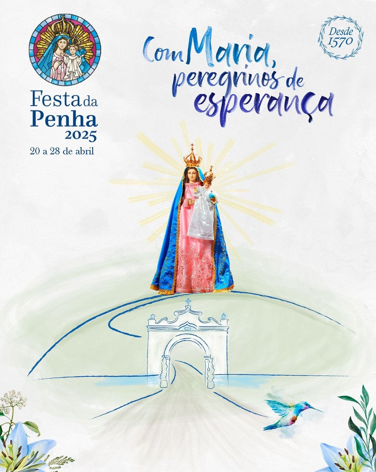 Identidade visual da Festa da Penha 2025