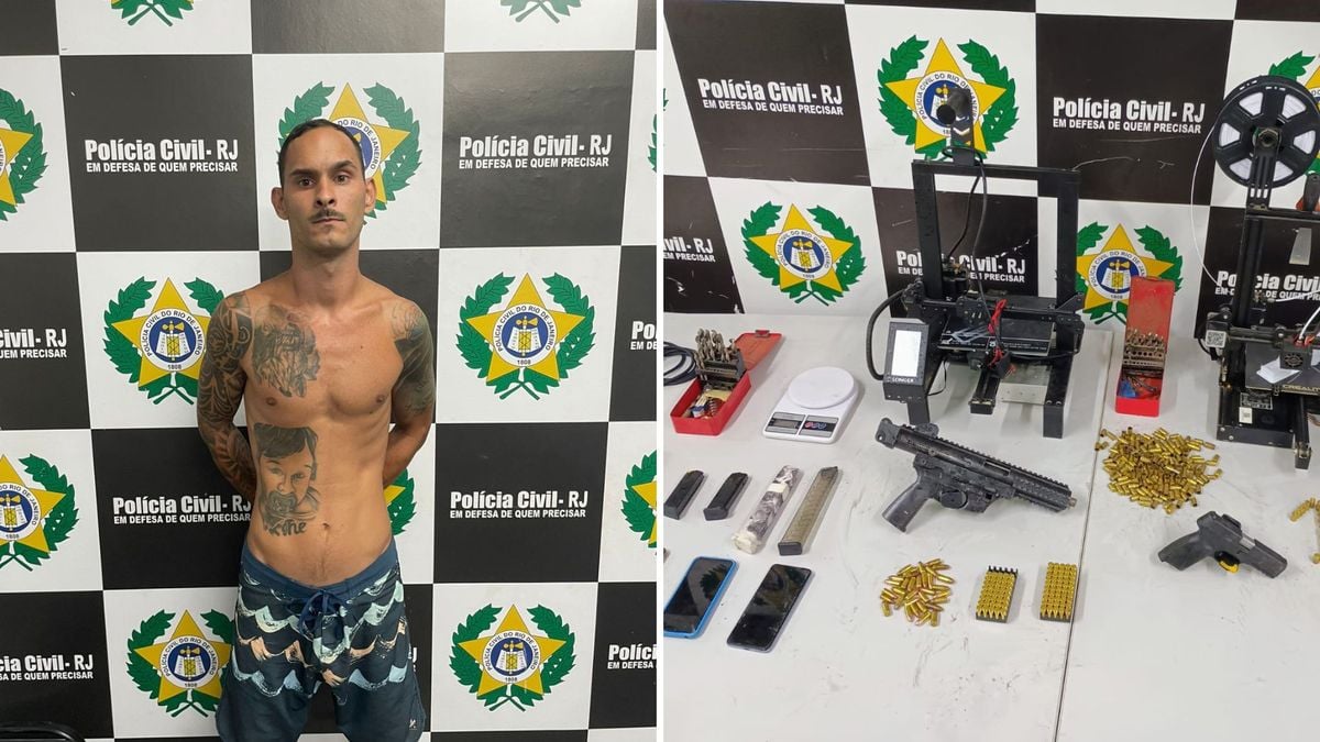 Marcos Paulo Oliveira Domiciano Sellos, conhecido como Cassilha, foi preso em Campos, no Rio de Janeiro