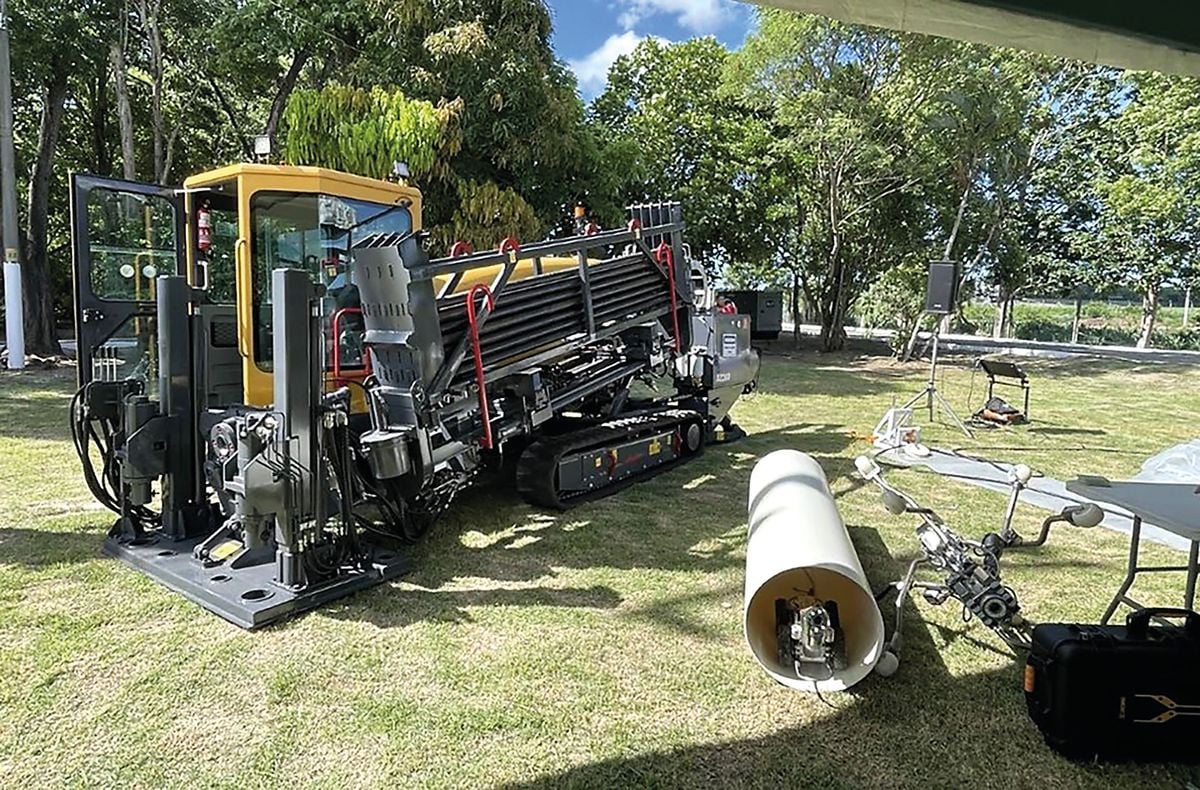 Obras para troca de tubulação usa robôs
