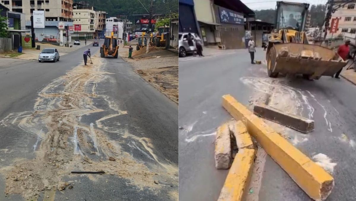 Muretas foram removidas da Avenida Aristides Campos