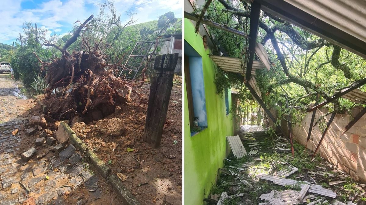 Estragos no bairro Piraqueaçu por Defesa Civil