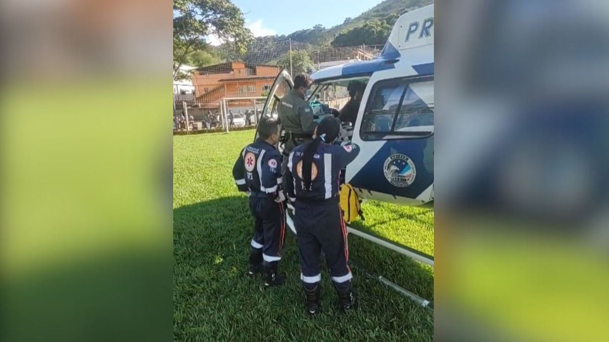 Vítima foi resgatada pelo NOTAER e encaminhada para o Hospital Jayme Santos Neves, na Serra