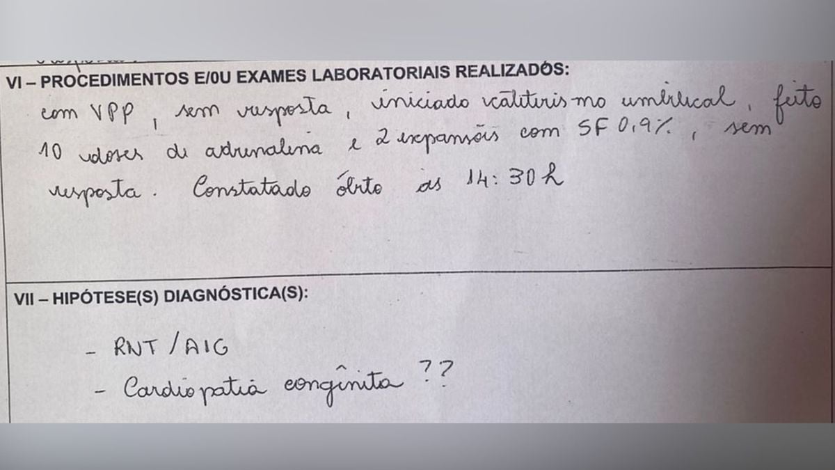 CRM instaurar sindicância para apurar morte de bebê em hospital de Aracruz