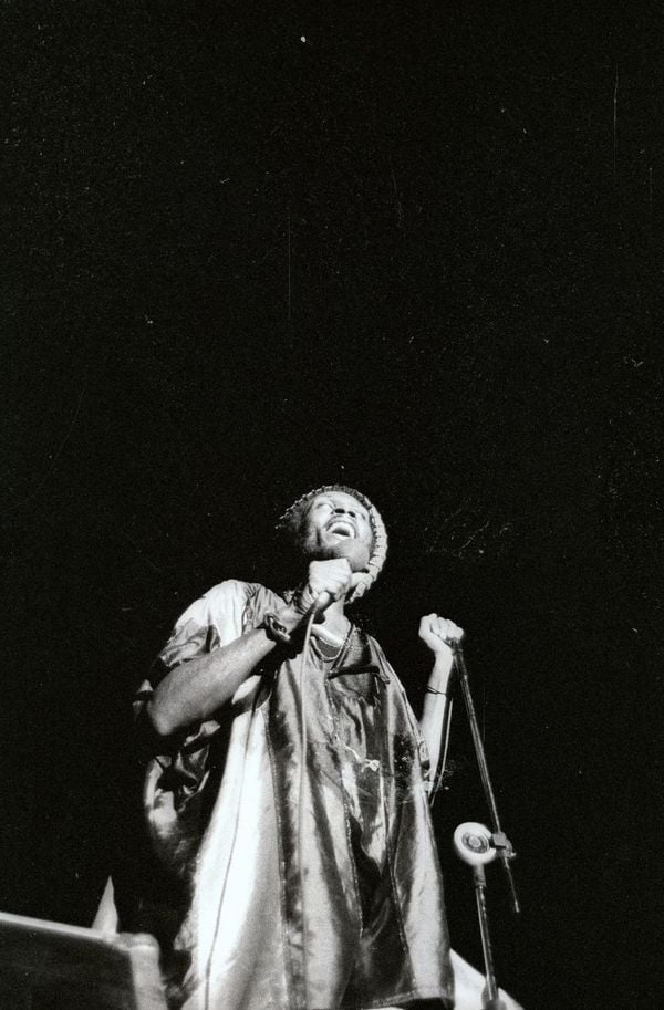 Show do Jimmy Cliff no Ginásio Álvares Cabral, em 1984 por Ailton Lopes