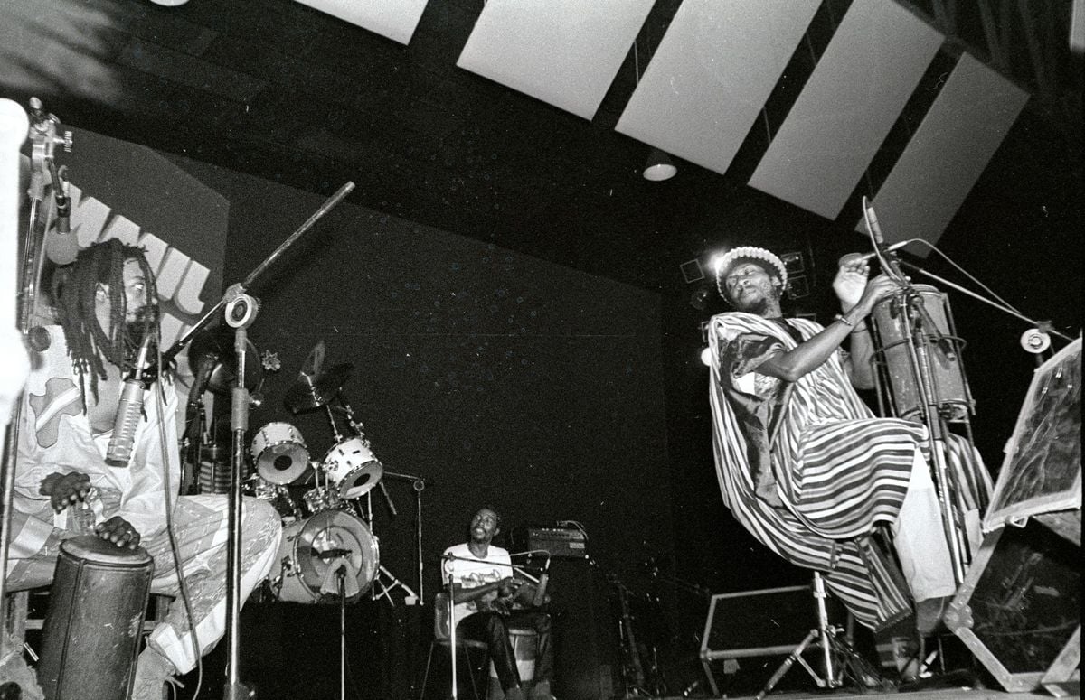 Show do Jimmy Cliff no Ginásio Álvares Cabral, em 1984 por Ailton Lopes