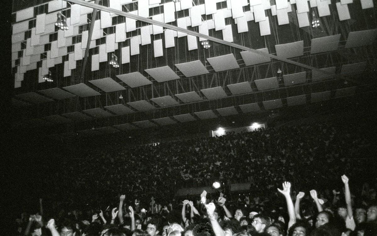 Show do Jimmy Cliff no Ginásio Álvares Cabral, em 1984 por Ailton Lopes