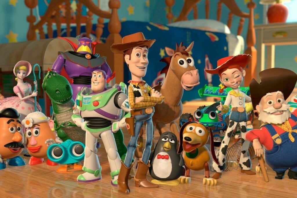 A saga &#8220;Toy Story&#8221; ensina as crianças sobre a importância da lealdade (Imagem: Reprodução digital | Walt Disney Studios Motion Pictures e Pixar Animation Studio)