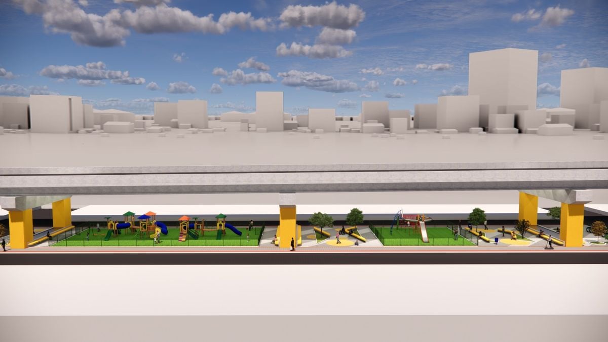 Parque Linear construído sobre o Canal da Costa, em Vila Velha por Reprodução