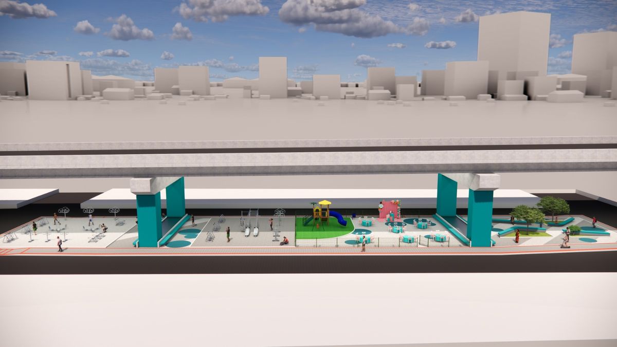 Parque Linear construído sobre o Canal da Costa, em Vila Velha por Reprodução