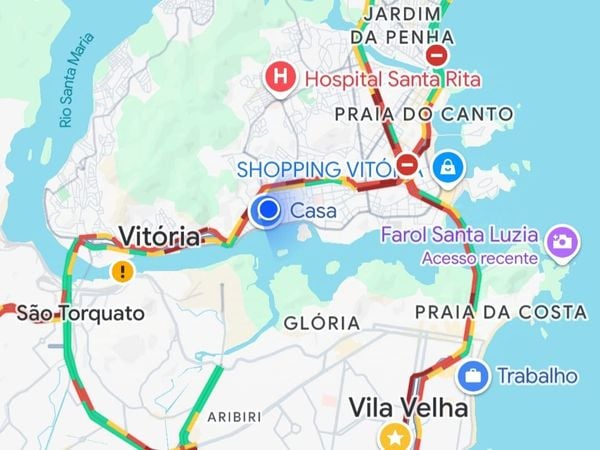 Temporal complica trânsito na Grande Vitória