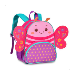 Mochila De Costas Borboleta Infantil Zoo Pets Clio (Rosa)