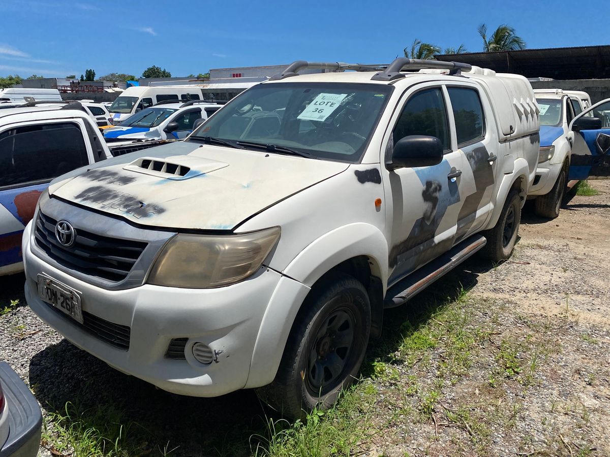 Toyota Hilux, ano de fabricação e modelo 2012, o bem de maior valor do leilão da PMES