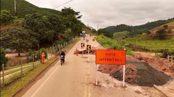 ES 185 em Iúna segue com interdição parcial 