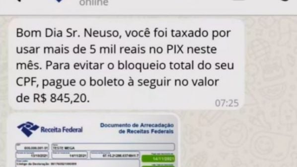 Golpistas estão aproveitando a polêmica da taxação do Pix para enganar os cidadãos