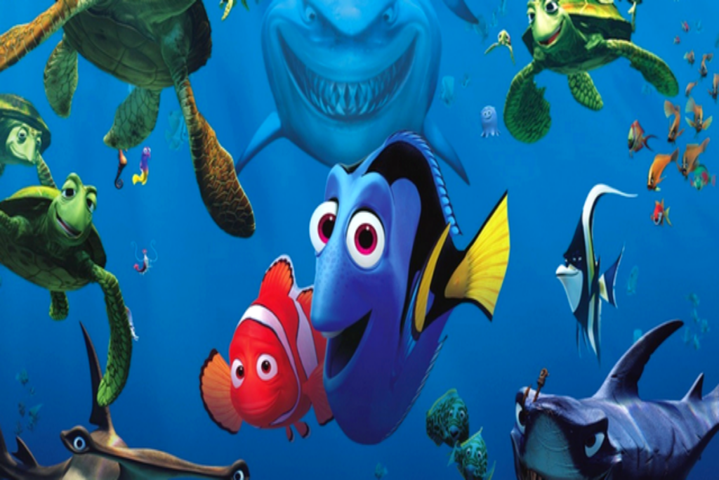 A animação clássica ‘Procurando Nemo’ mostra o sotaque australiano e americano (Imagem: Reprodução digital | Disney+)