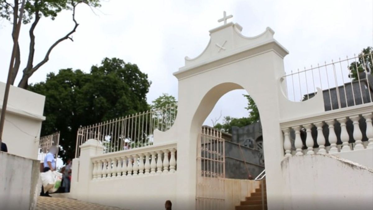 Cemitério São Vicente, no bairro de mesmo nome, em Colatina