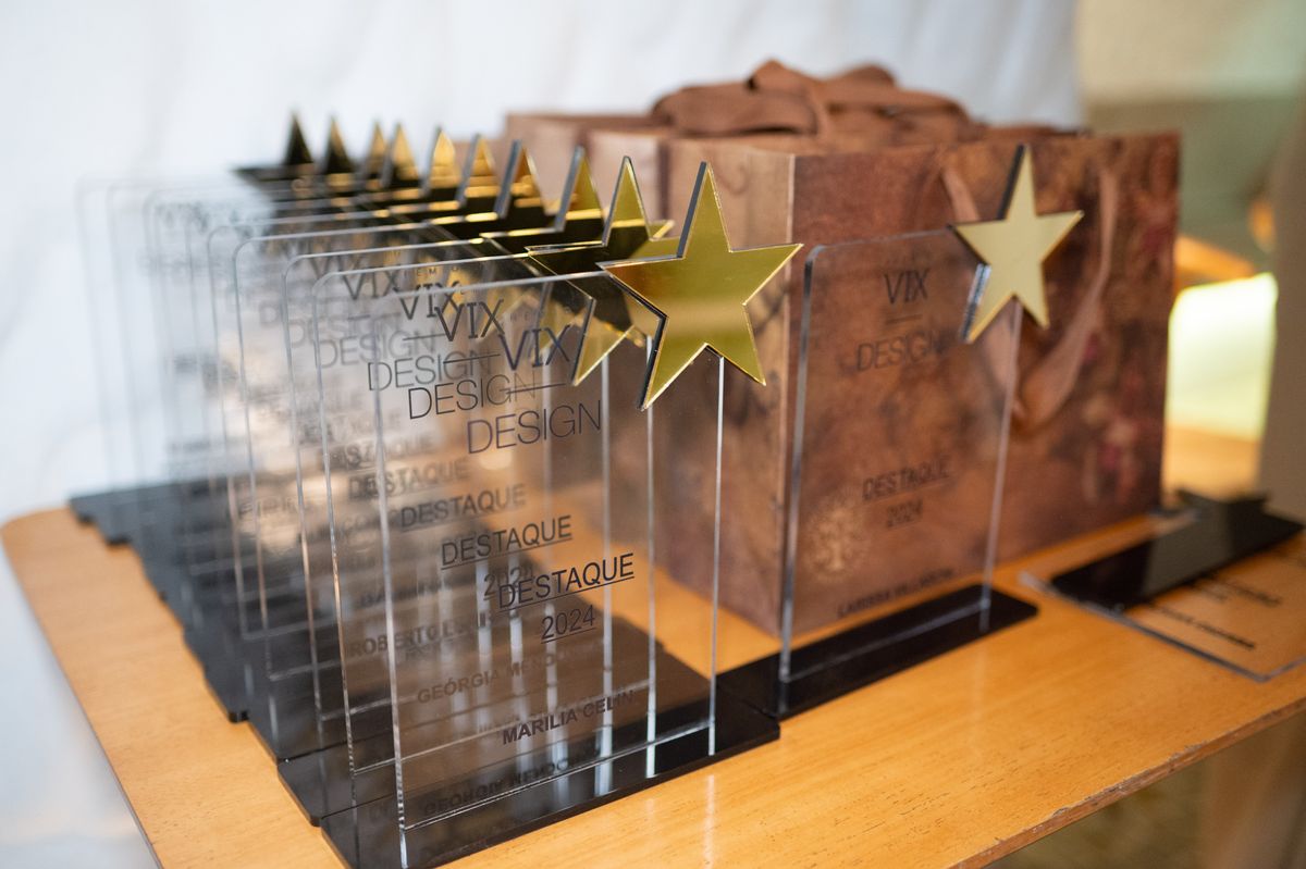 Troféus do Prêmio Vix Design 2024