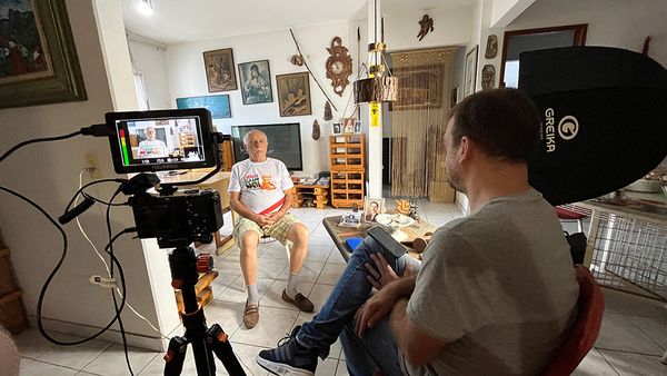 Gravação do documentário 