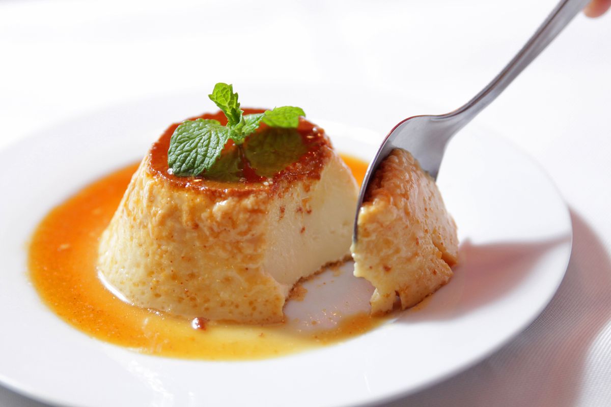 Pudim de queijo grana padano do chef Juarez Campos