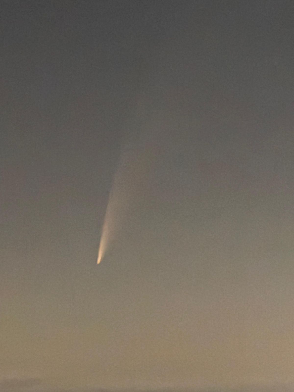 Cometa raro é filmado cruzando o céu na Grande Vitória