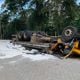 Imagem - Caminhão tomba e motorista morre na ES 261 em Santa Teresa