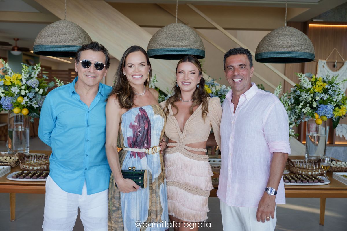 Netto Soares e Andressa Allen e Patricia e Léo de Castro