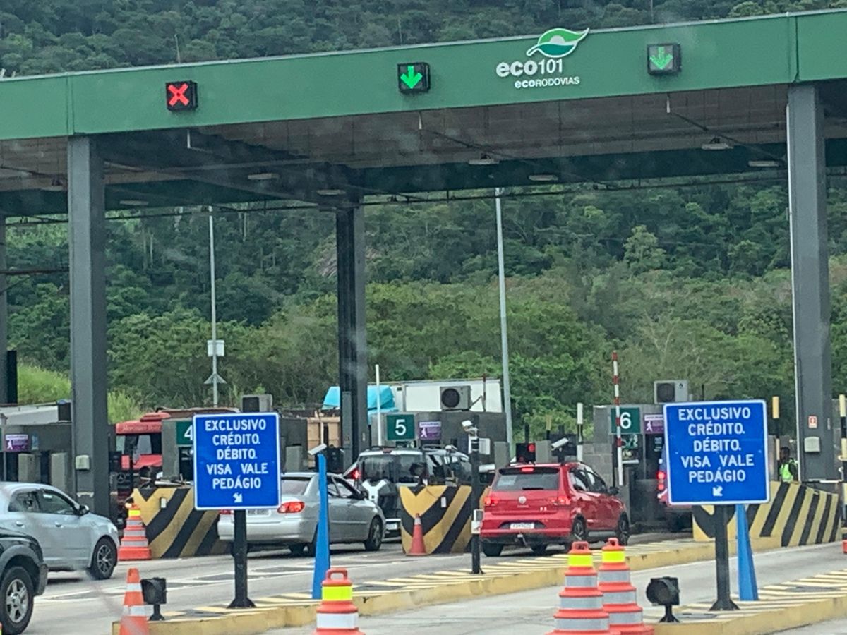 Praça de pedágio da Eco101 na BR 101 no Espírito Santo
