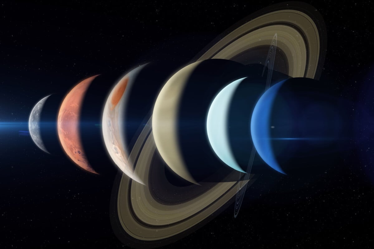Os alinhamentos planetários de 2025 trarão energias diversas para os signos (Imagem: buradaki | Shutterstock)