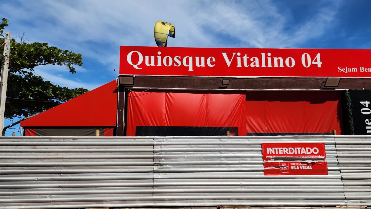 Quiosque foi interditado no final de 2024
