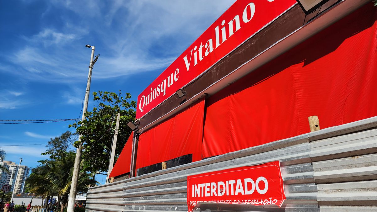 Quiosque foi interditado no final de 2024
