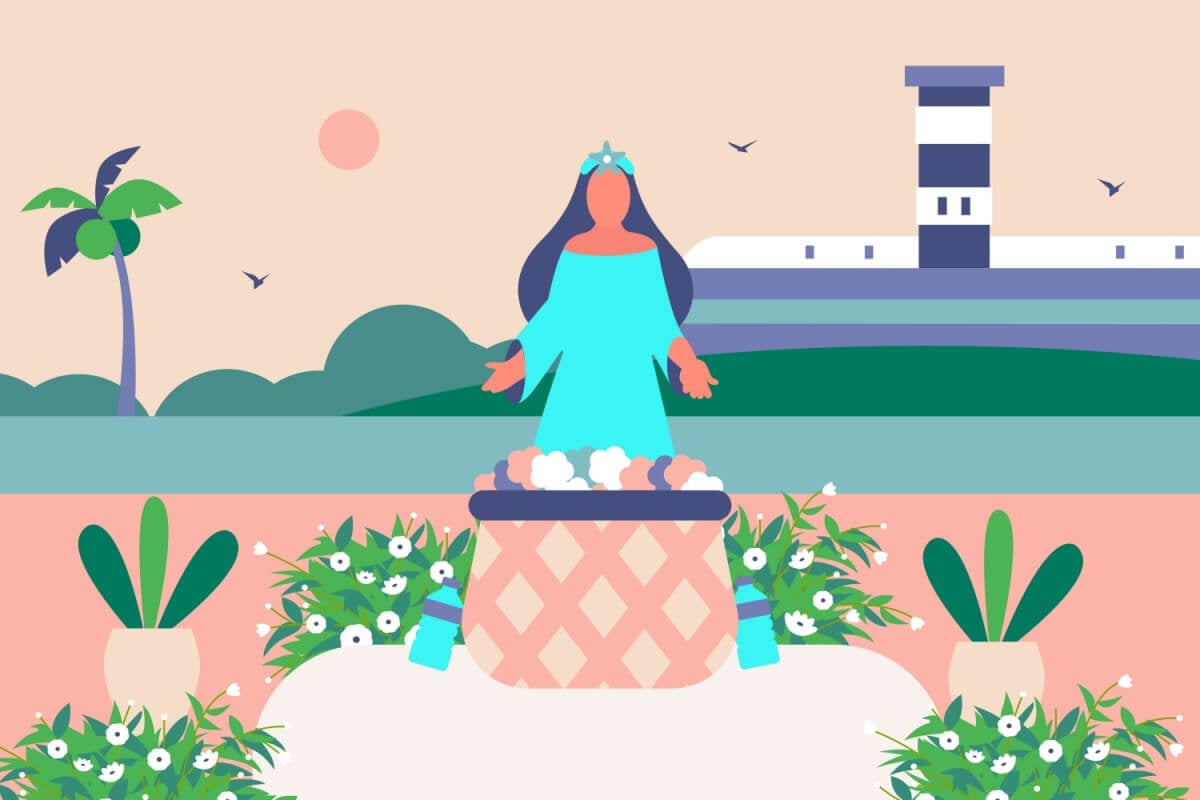 Iemanjá é conhecida como a rainha do mar (Imagem: Studio Aline Fernandes | Shutterstock)