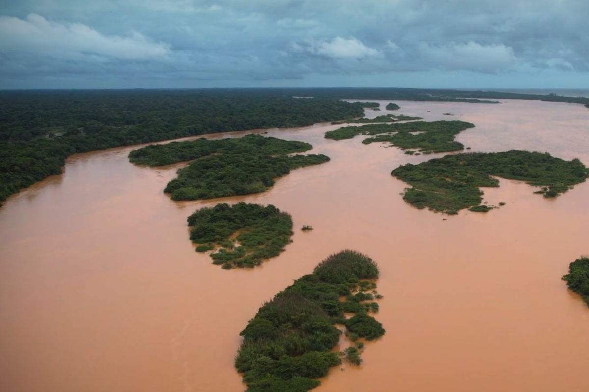 As ilhas do Rio Doce impressionam do alto