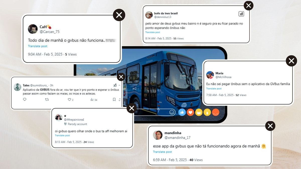 Usuários reclamam de instabilidade no app ÔnibusGV