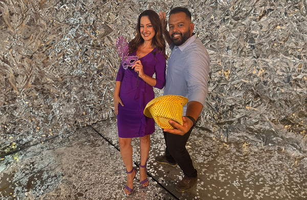 Rafela Marquezini e Elton Ribeiro em ensaio fotográfico de carnaval