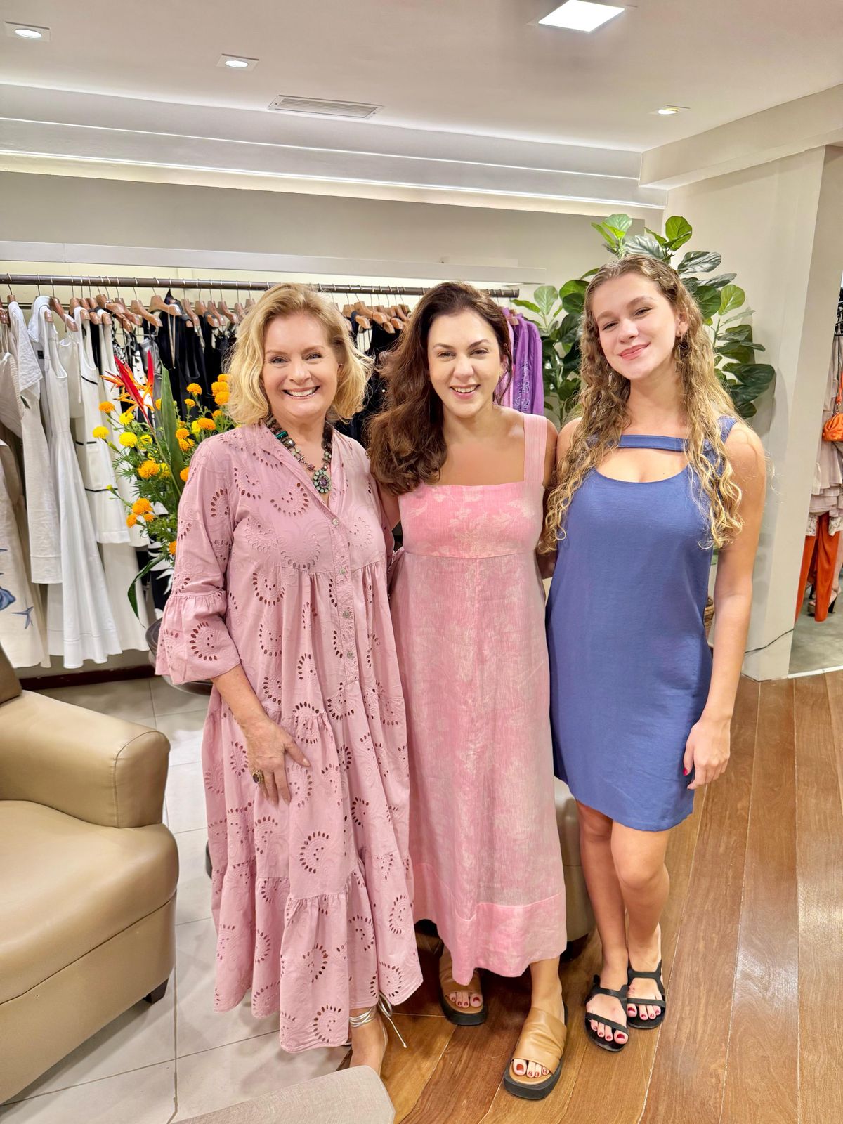 Solange Herkenhoff, Laura Daher e Elisa Daher