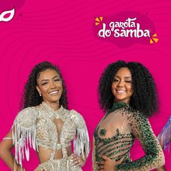 Amanda Virgílio, Maria Eduarda Gomes e Pamela Silva - finalistas da Garota do Samba