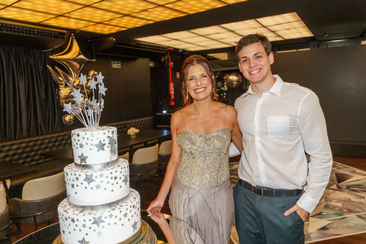 Claudia Mattos e o filho Felipe