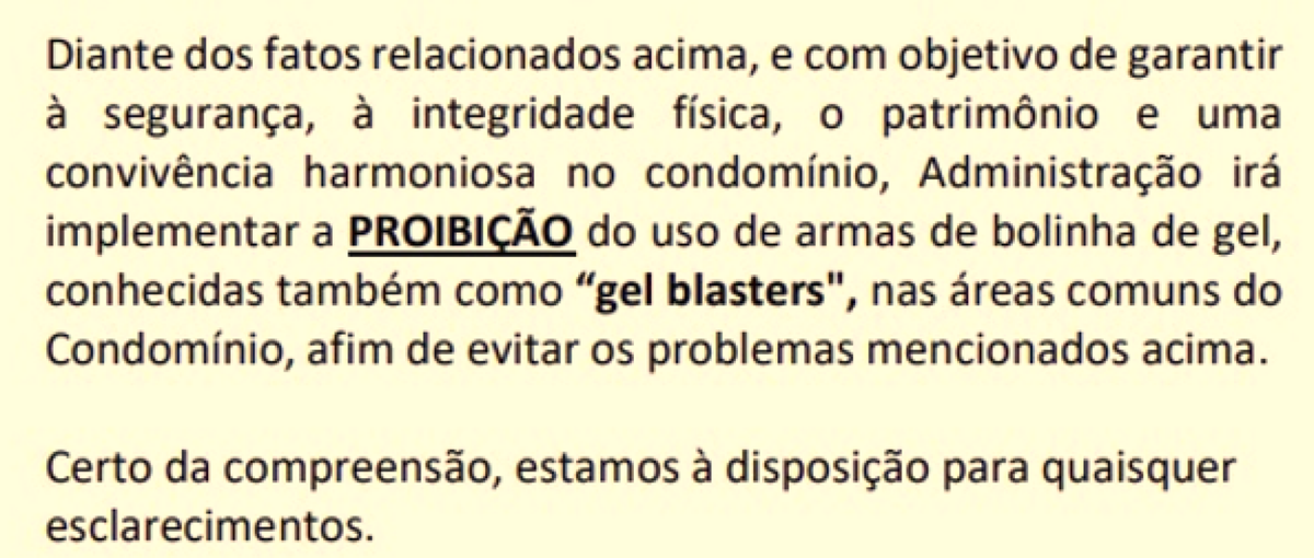 Condomínio da Enseada do Suá proíbe armas de gel em áreas comuns