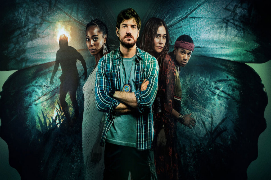 Em ‘Cidade invisível’, Eric se depara com os personagens do folclore brasileiro na vida real (Imagem: Reprodução digital | Netflix)