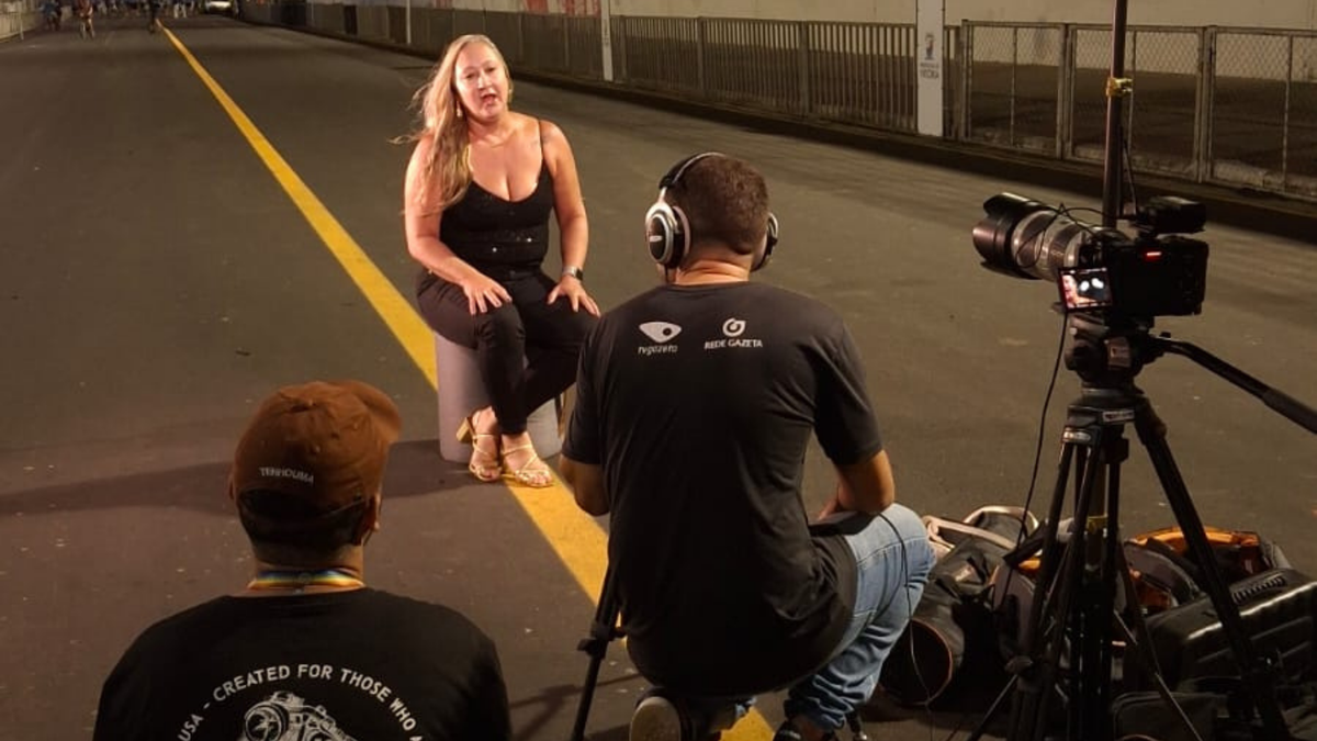Bastidores da gravação do programa 
